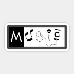 Musical word Sticker